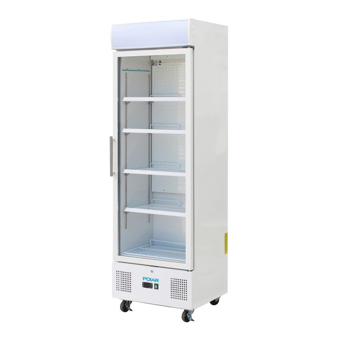 Polar G-Series Upright Display Fridge 368Ltr White