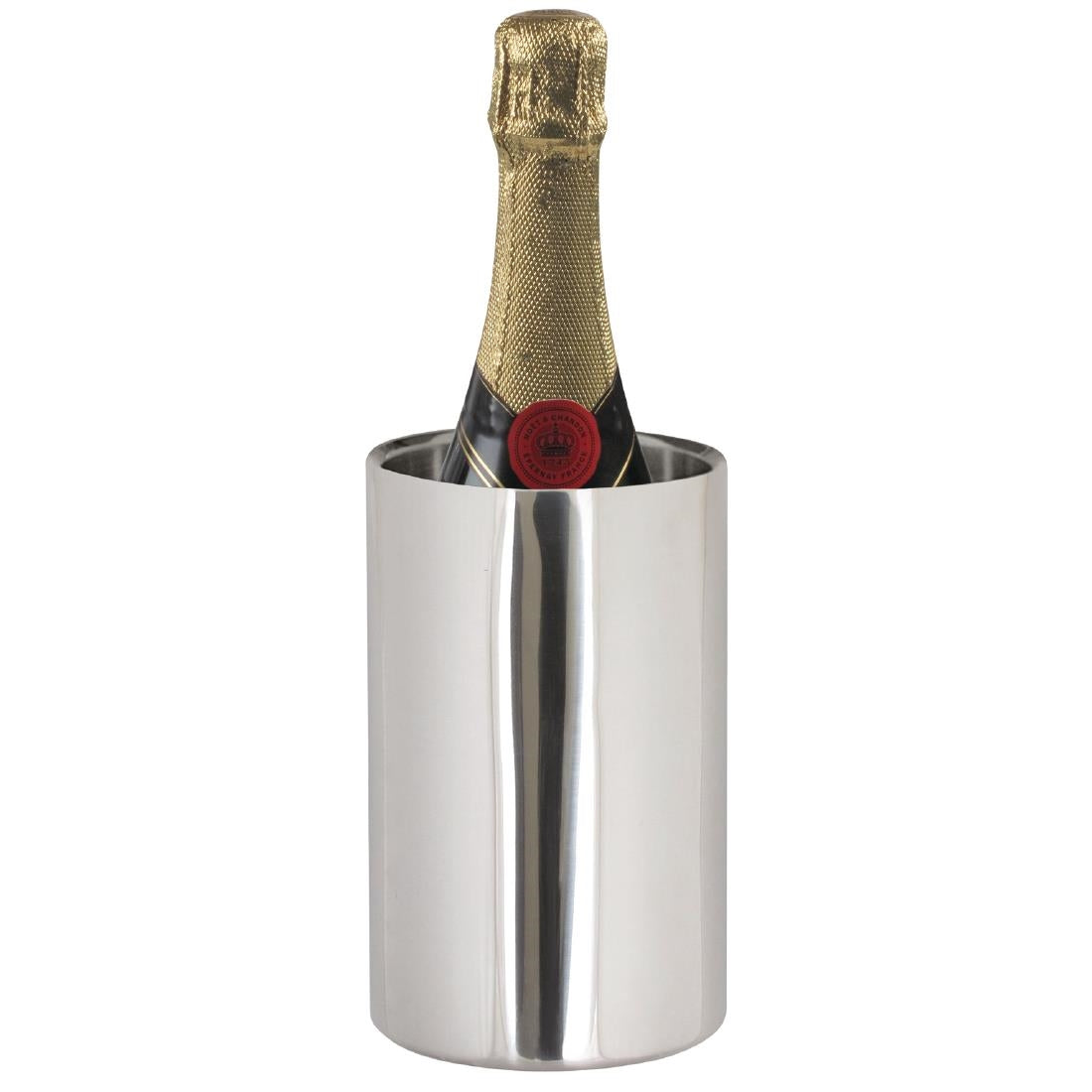 Olympia Polished Stainless Steel Wine And Champagne Cooler