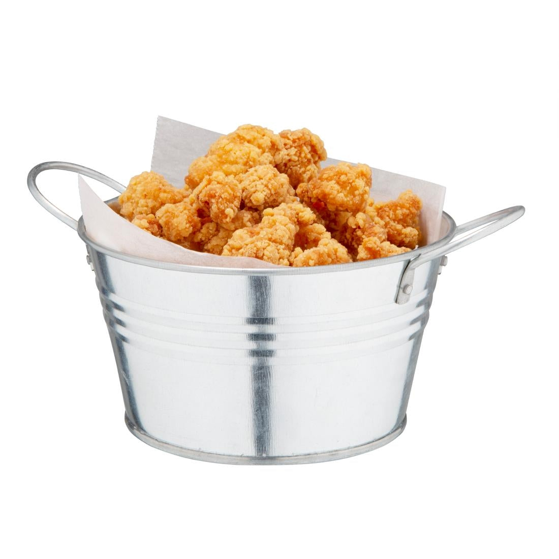 Olympia Mini Metal Food Bucket Shallow 150mm