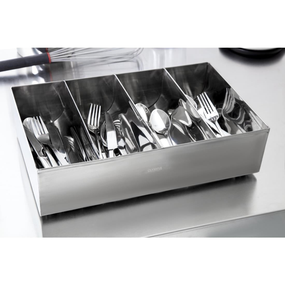 Olympia Cutlery Holder Stainless Steel