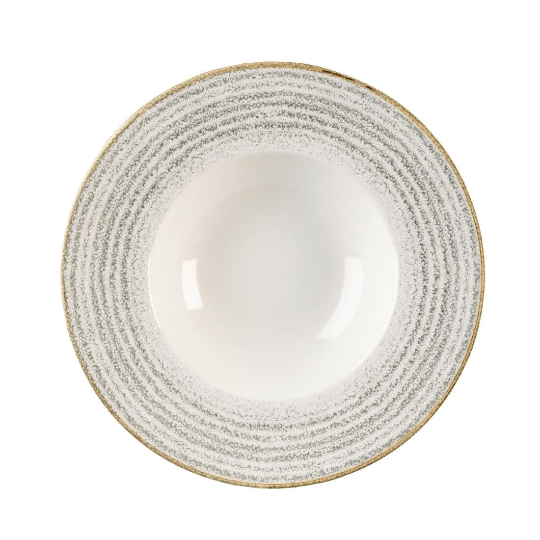 Churchill Studio Prints Homespun Stone Grey Wide Rim Bowls 240mm (12 Pack)