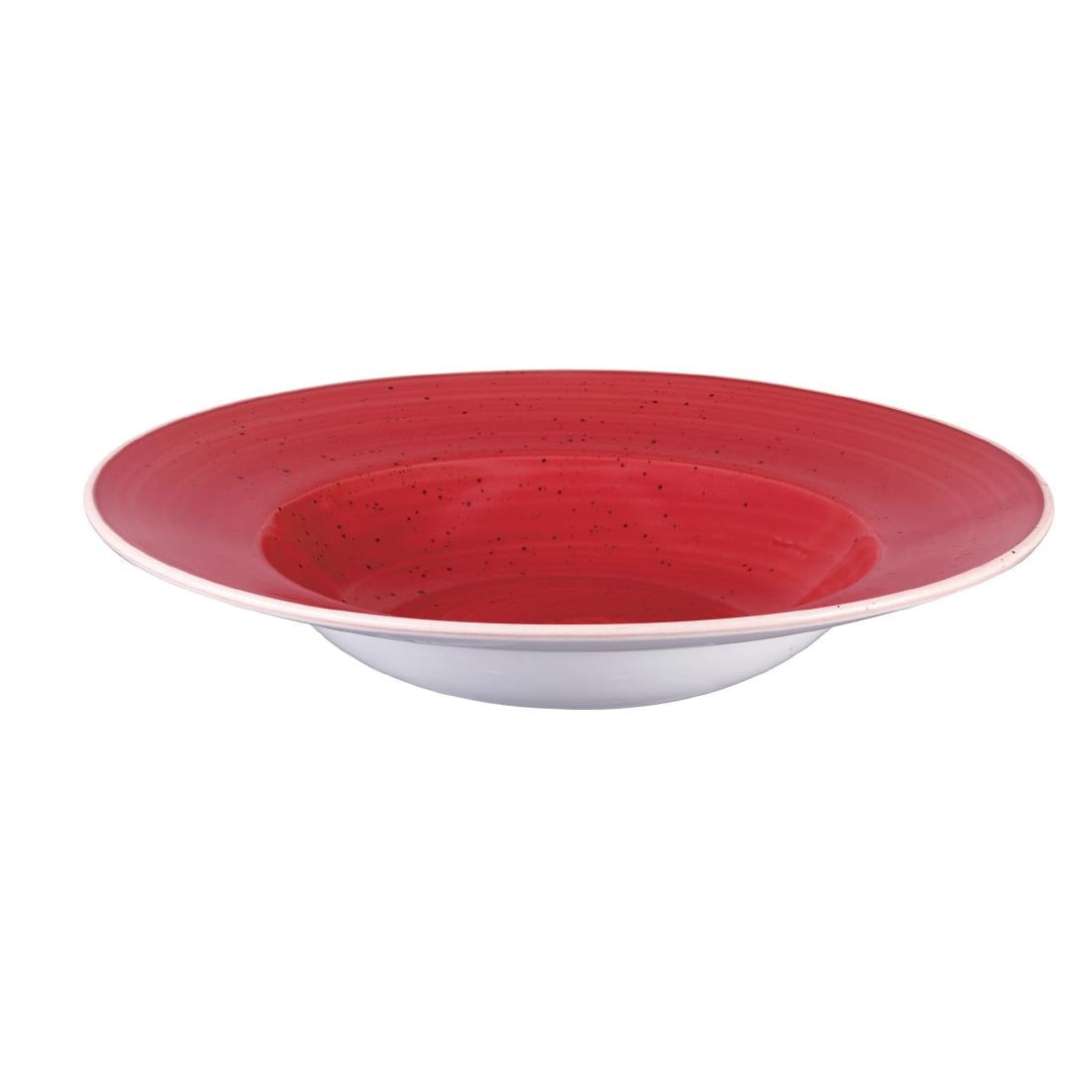 Churchill Stonecast Round Wide Rim Bowls Berry Red 280mm (12 Pack)