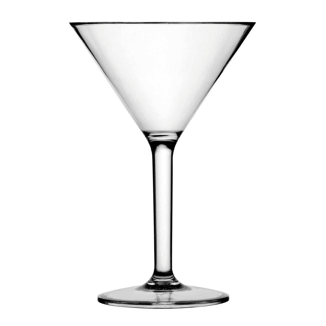 Utopia Plastic Martini Glasses 170ml (12 Pack)