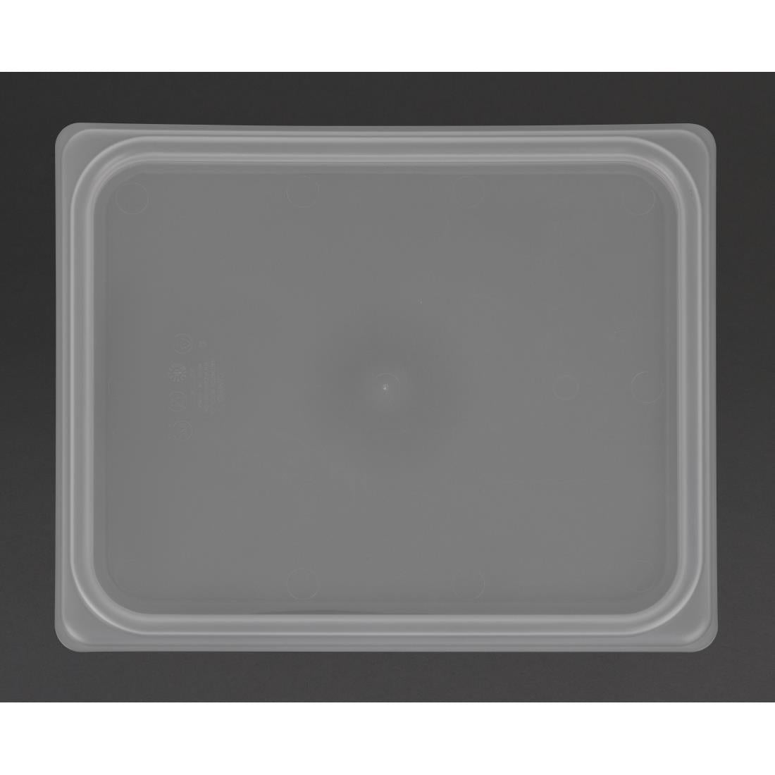 Cambro Safetrak IML Polypropylene Soft Seal Lid Clear 1/2 GN