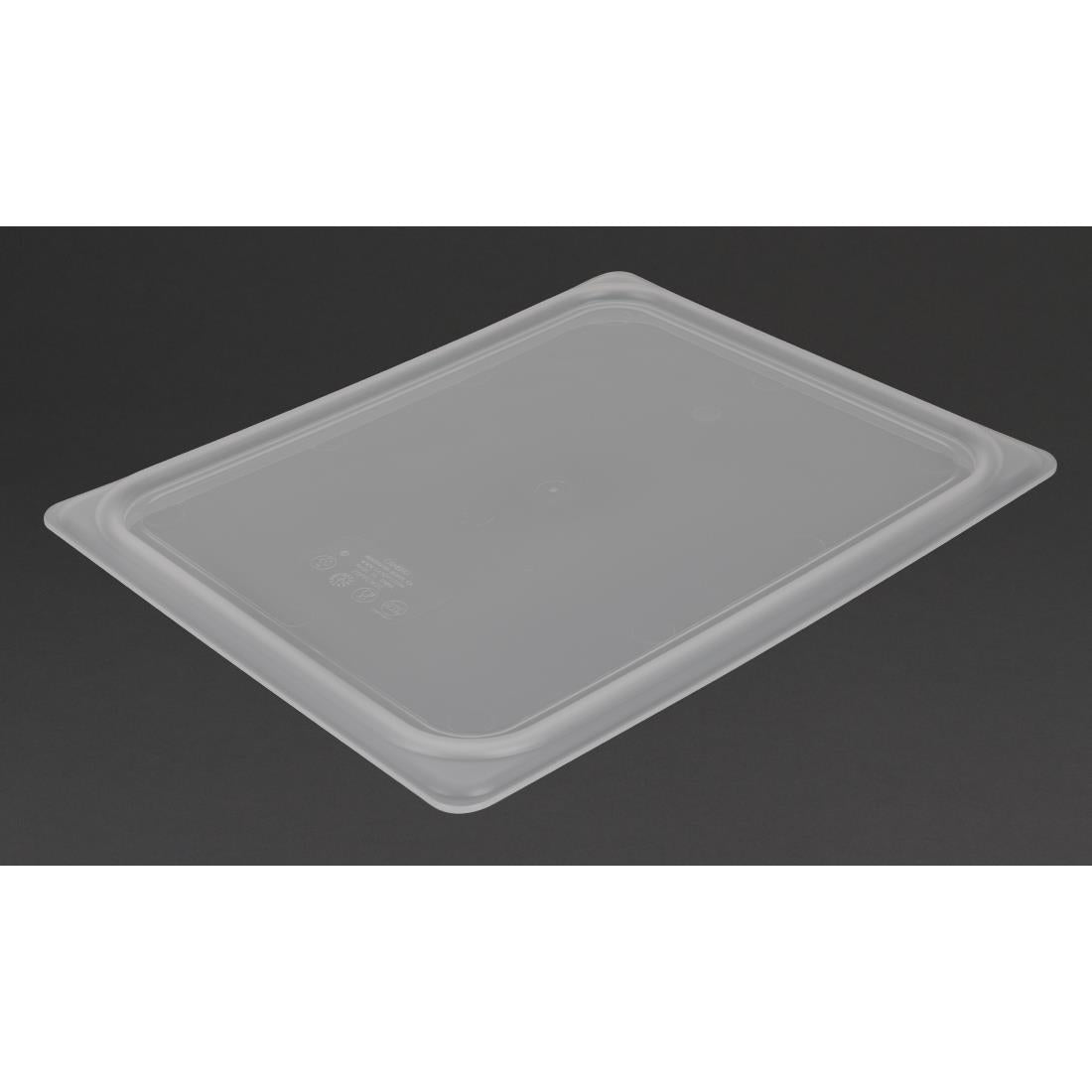 Cambro Safetrak IML Polypropylene Soft Seal Lid Clear 1/2 GN