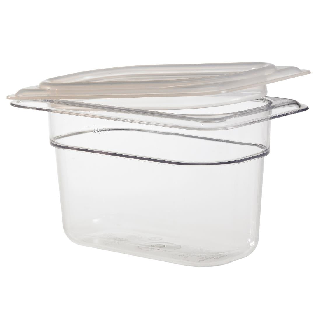 Cambro Safetrak IML Polypropylene Soft Seal Lid Clear 1/9 GN
