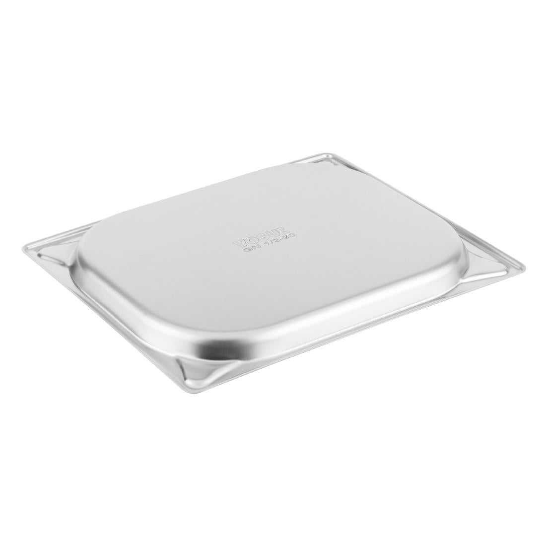 Vogue Heavy Duty Stainless Steel 1/2 Gastronorm Tray 20mm