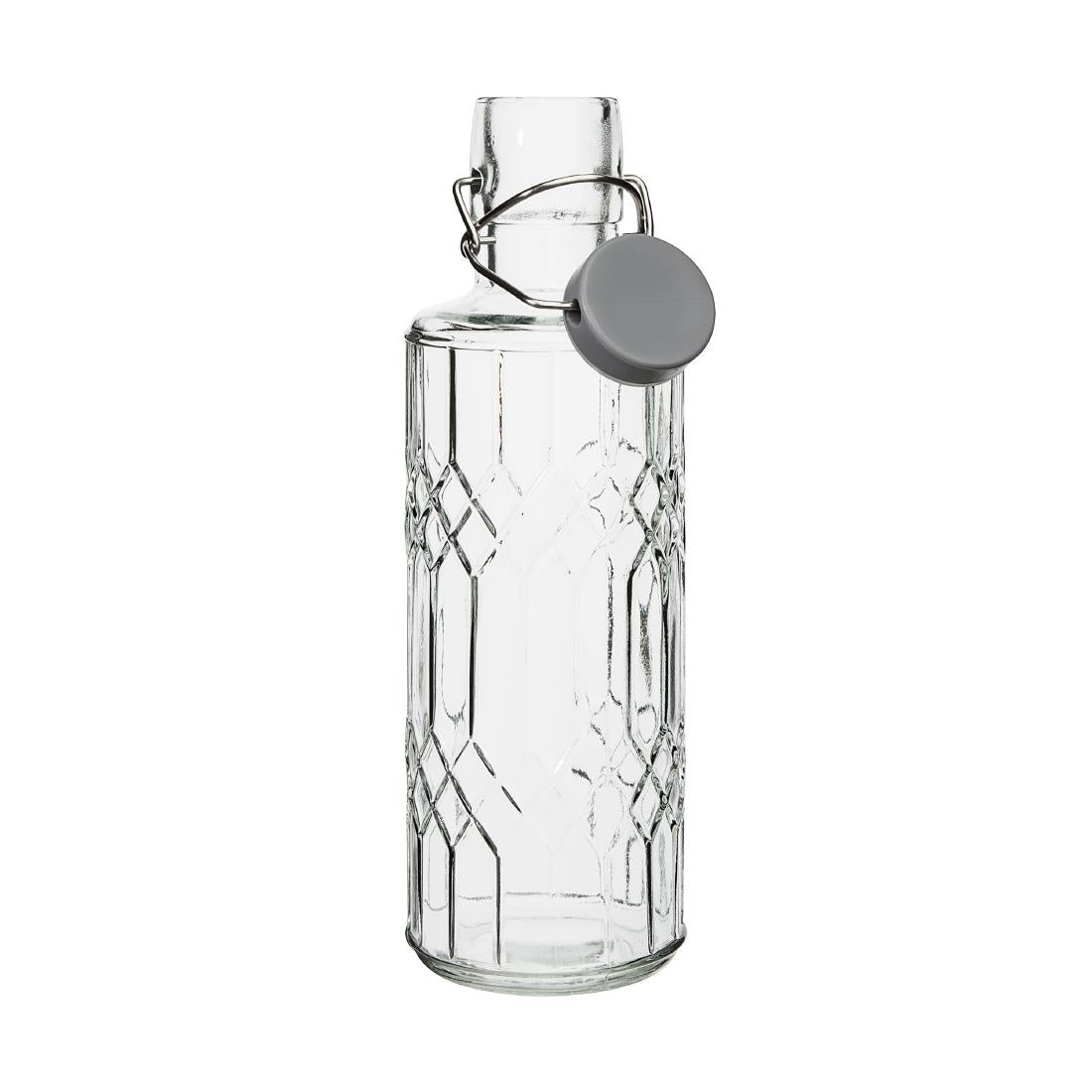 Olympia Geo Glasses Water Bottles with Stopper 640ml (6 Pack)