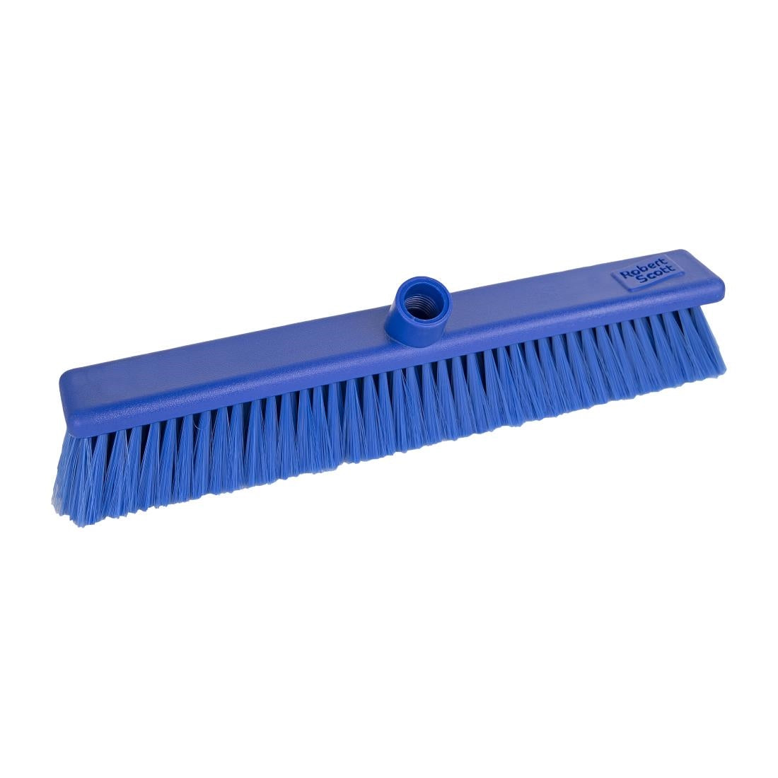 Jantex Hygiene Broom Soft Bristle Blue 18"