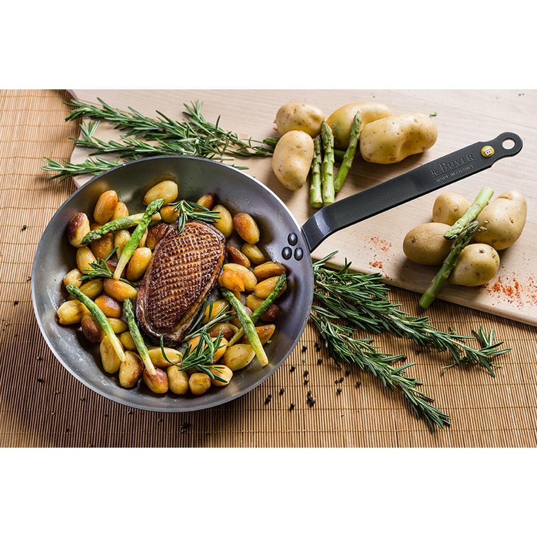 De Buyer Mineral B Black Iron Non-Stick Frying Pan 28cm