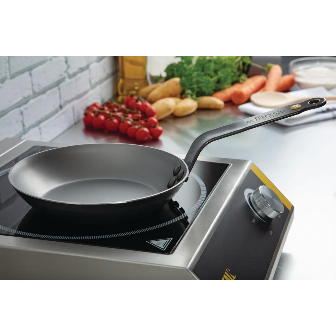 De Buyer Mineral B Black Iron Non-Stick Frying Pan 20cm
