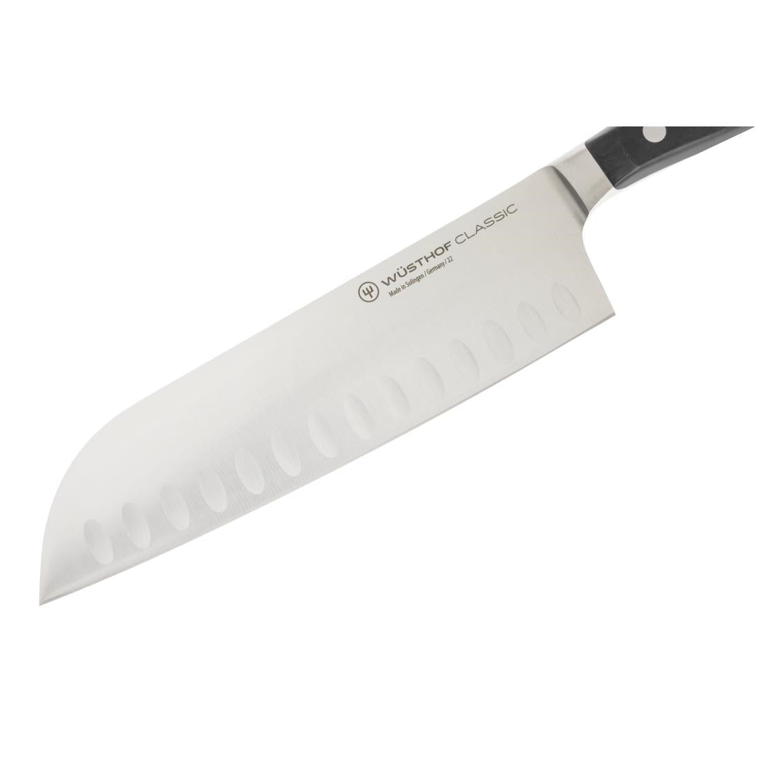 Wüsthof Classic Santoku Knife Black 18cm