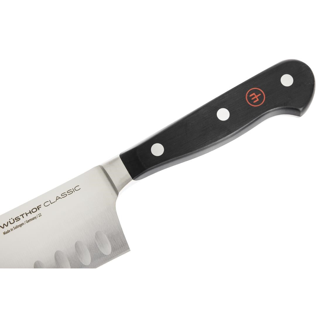 Wüsthof Classic Santoku Knife Black 18cm