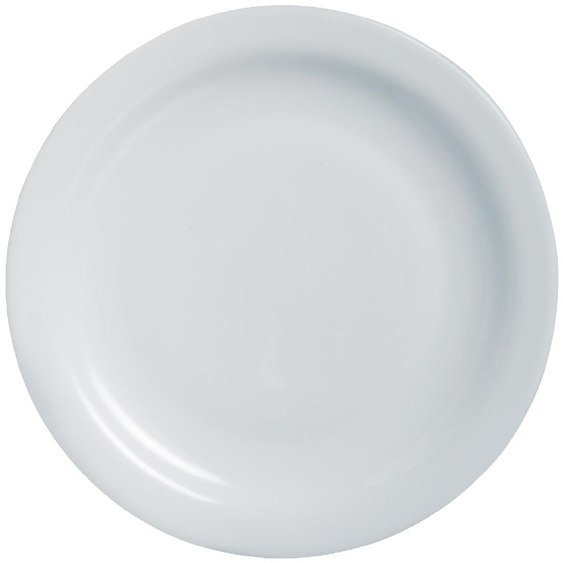Arcoroc Opal Hoteliere Narrow Rim Plates 236mm (6 Pack)