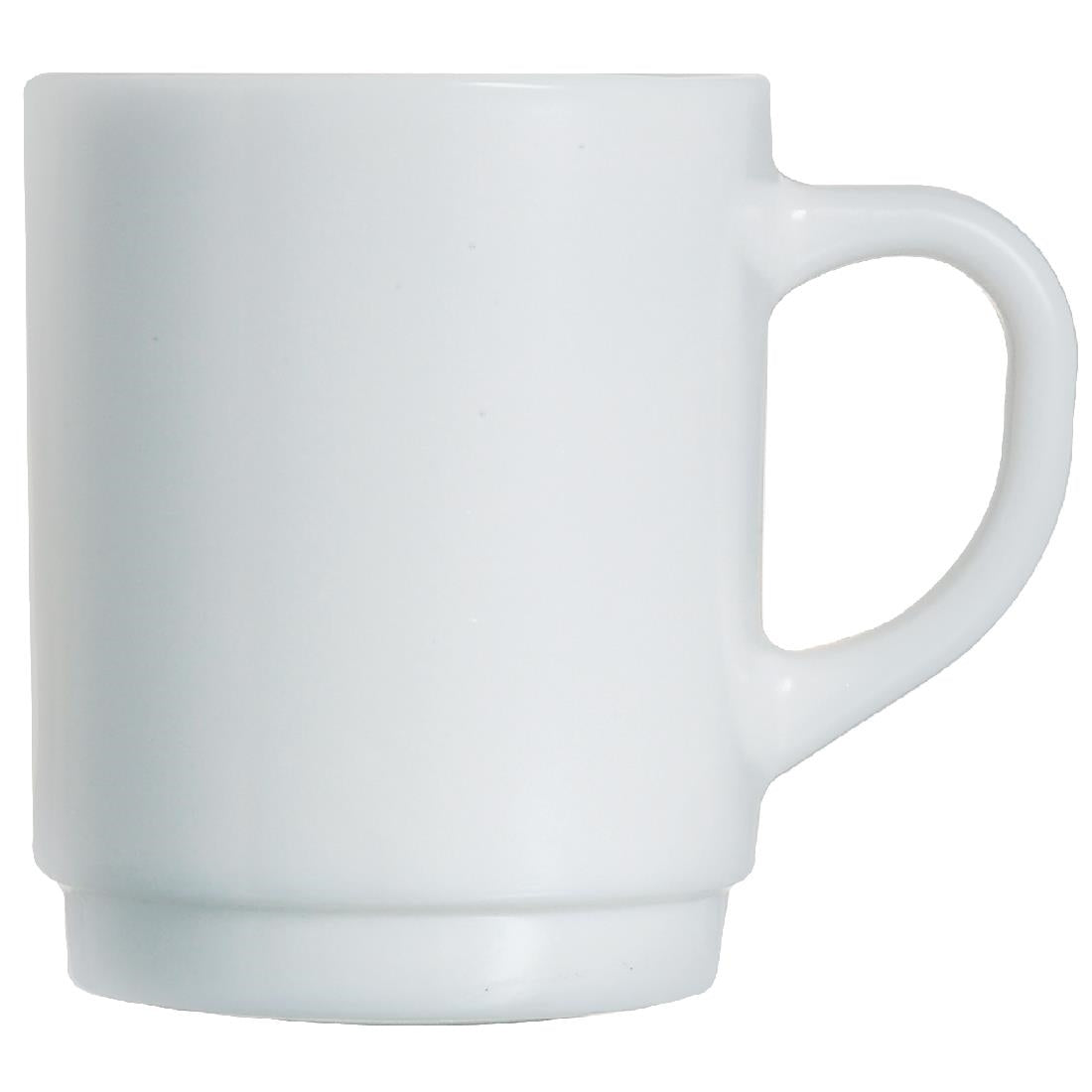 Arcoroc Opal Stackable Mugs 290ml (6 Pack)