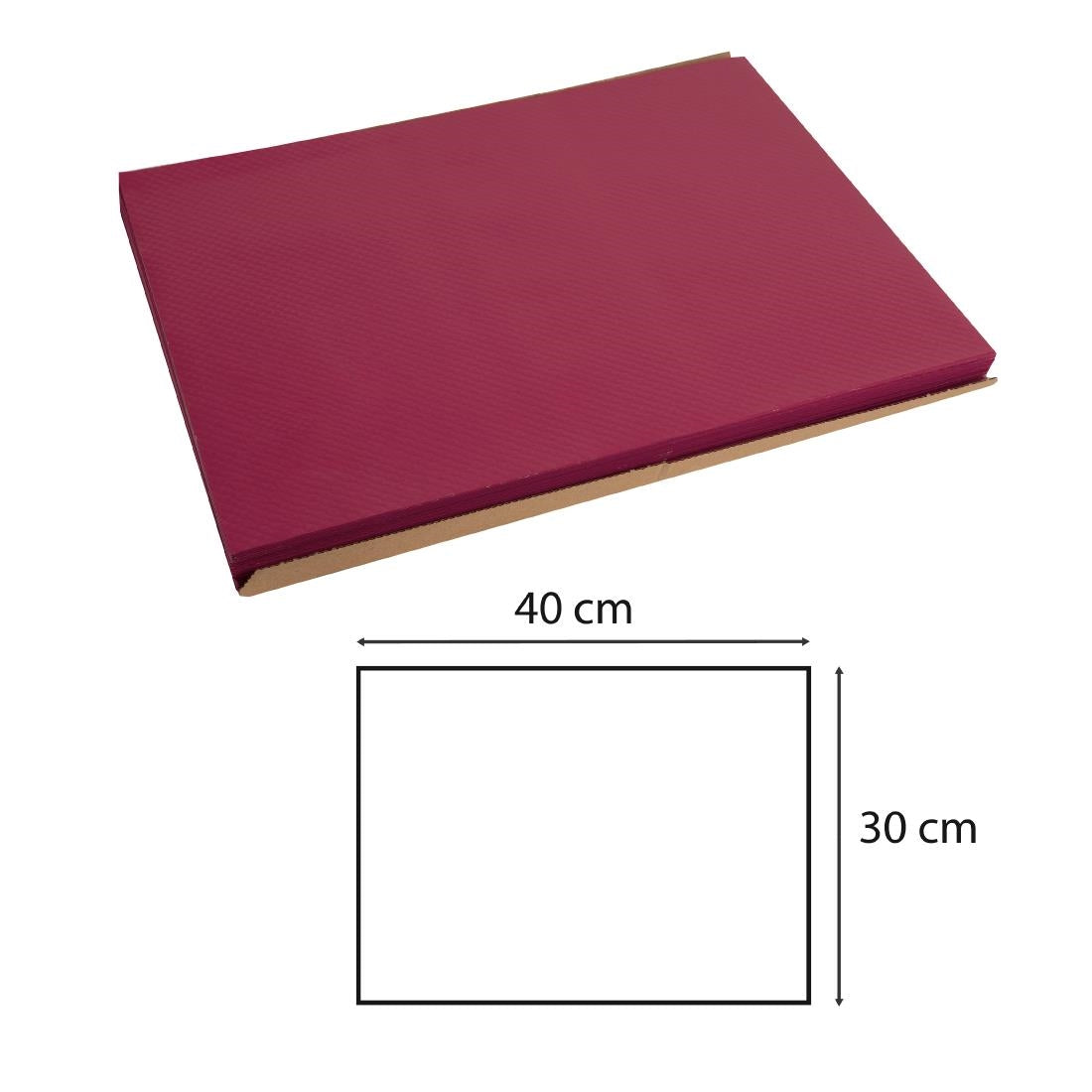 Paper Tablemat Bordeaux (500 Pack)