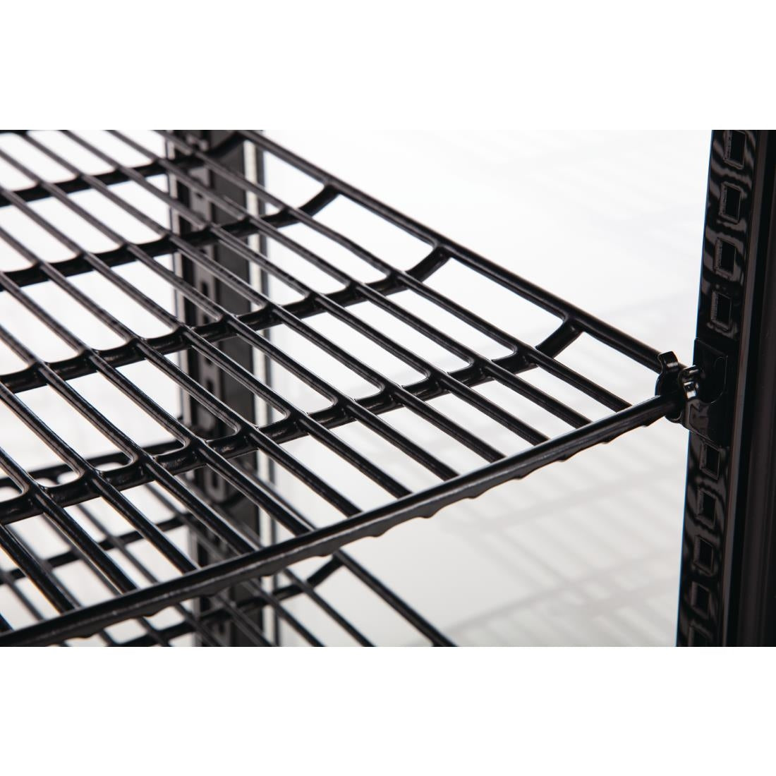 Polar C-Series Energy Efficient Curved Door Display Fridge Black 235Ltr