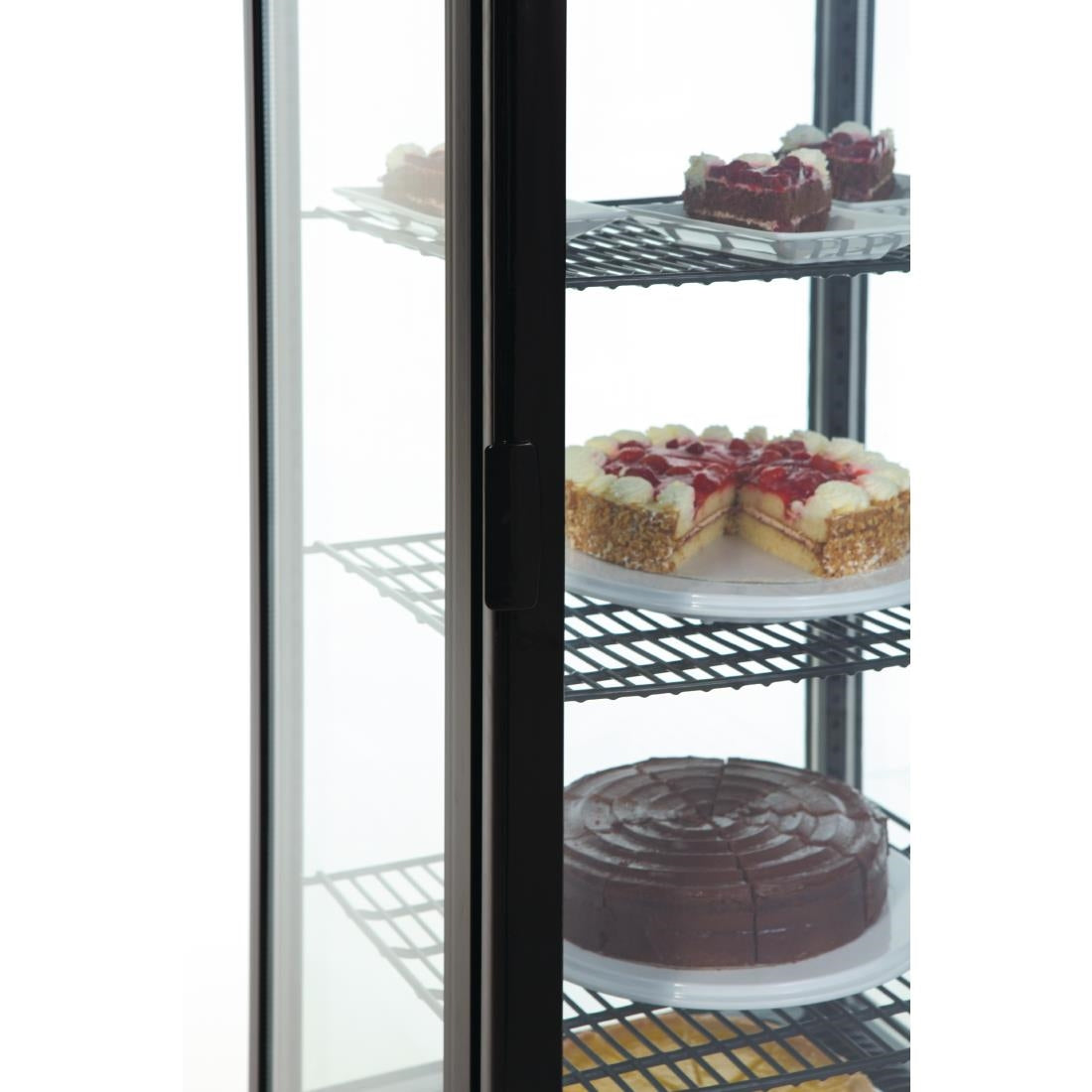 Polar C-Series Energy Efficient Curved Door Display Fridge Black 235Ltr