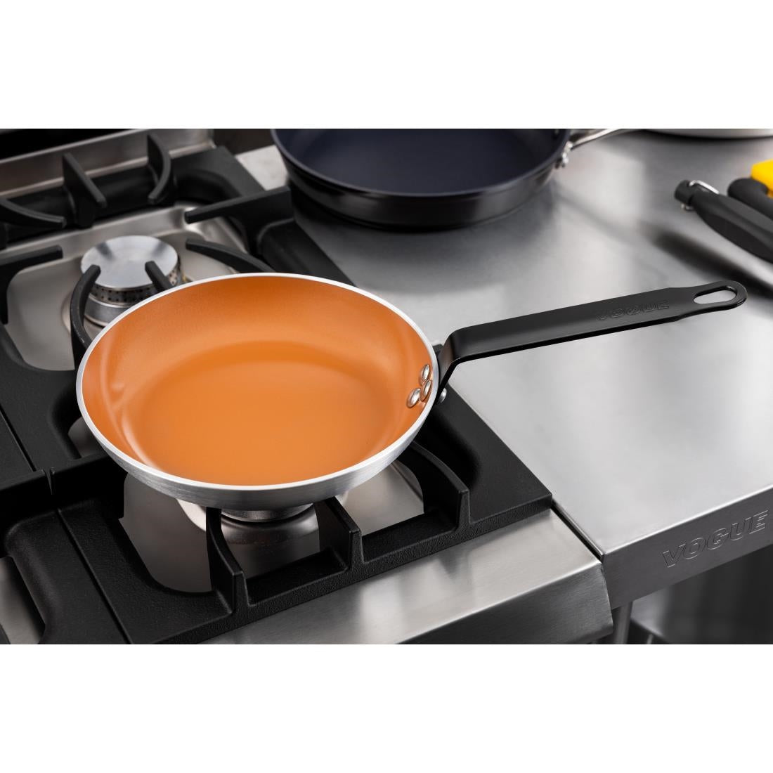 Vogue Aluminium Non-Stick Ceramic Coated Frying Pan 24cm