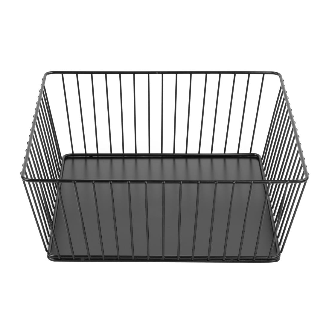 Olympia Wire Food Display Tray Square Black 280x280x100mm