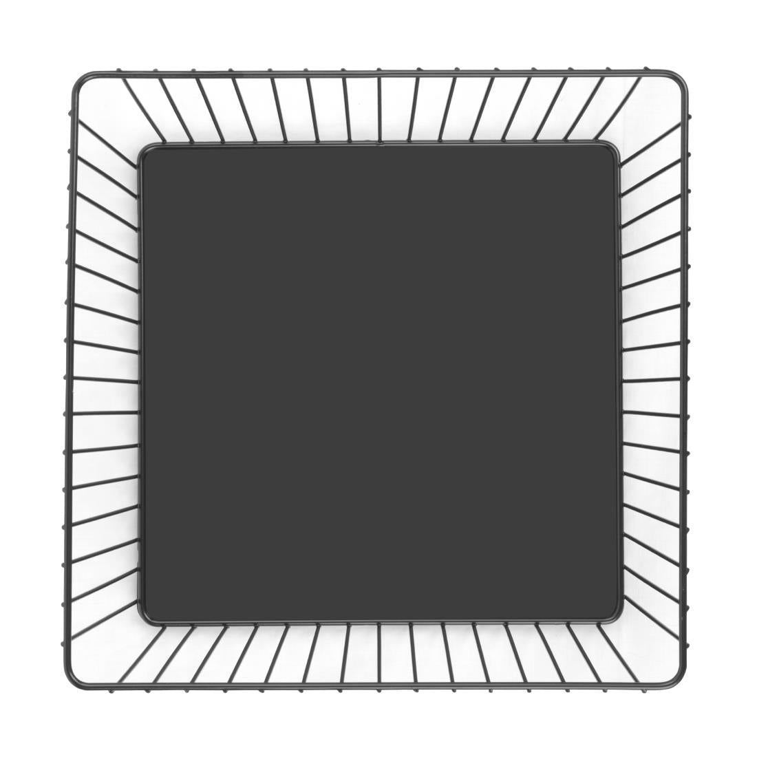 Olympia Wire Food Display Tray Square Black 280x280x100mm