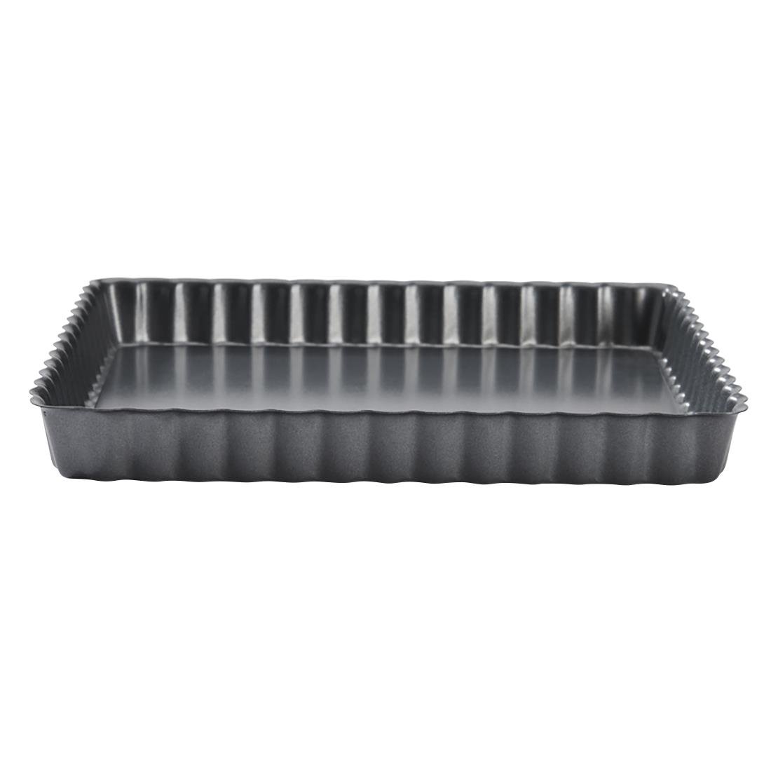 De Buyer Non-Stick Square Fluted Tart Mould 180mm
