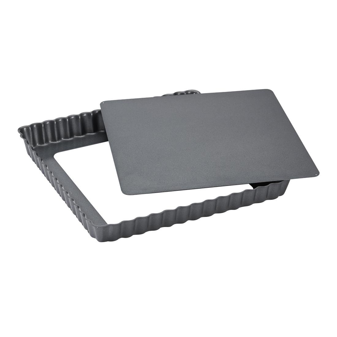 De Buyer Non-Stick Square Fluted Tart Mould 180mm