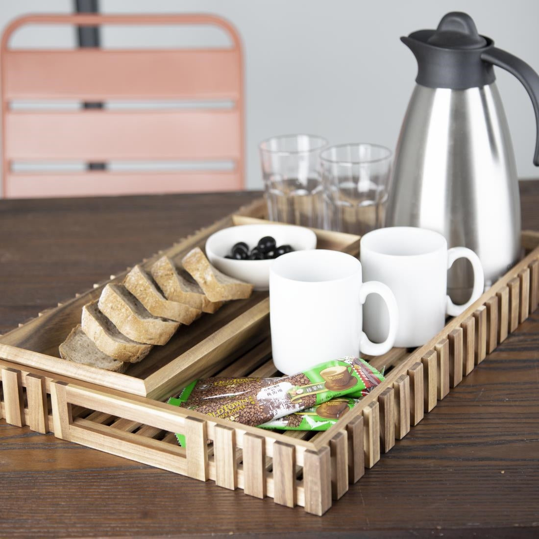 Olympia Acacia Large Storage Box 510x356mm