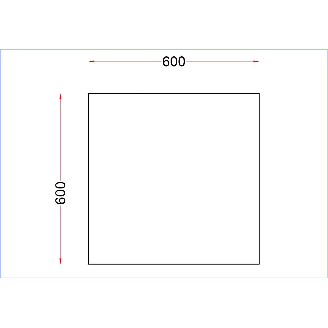 Vogue Stainless Steel Centre Table 600mm