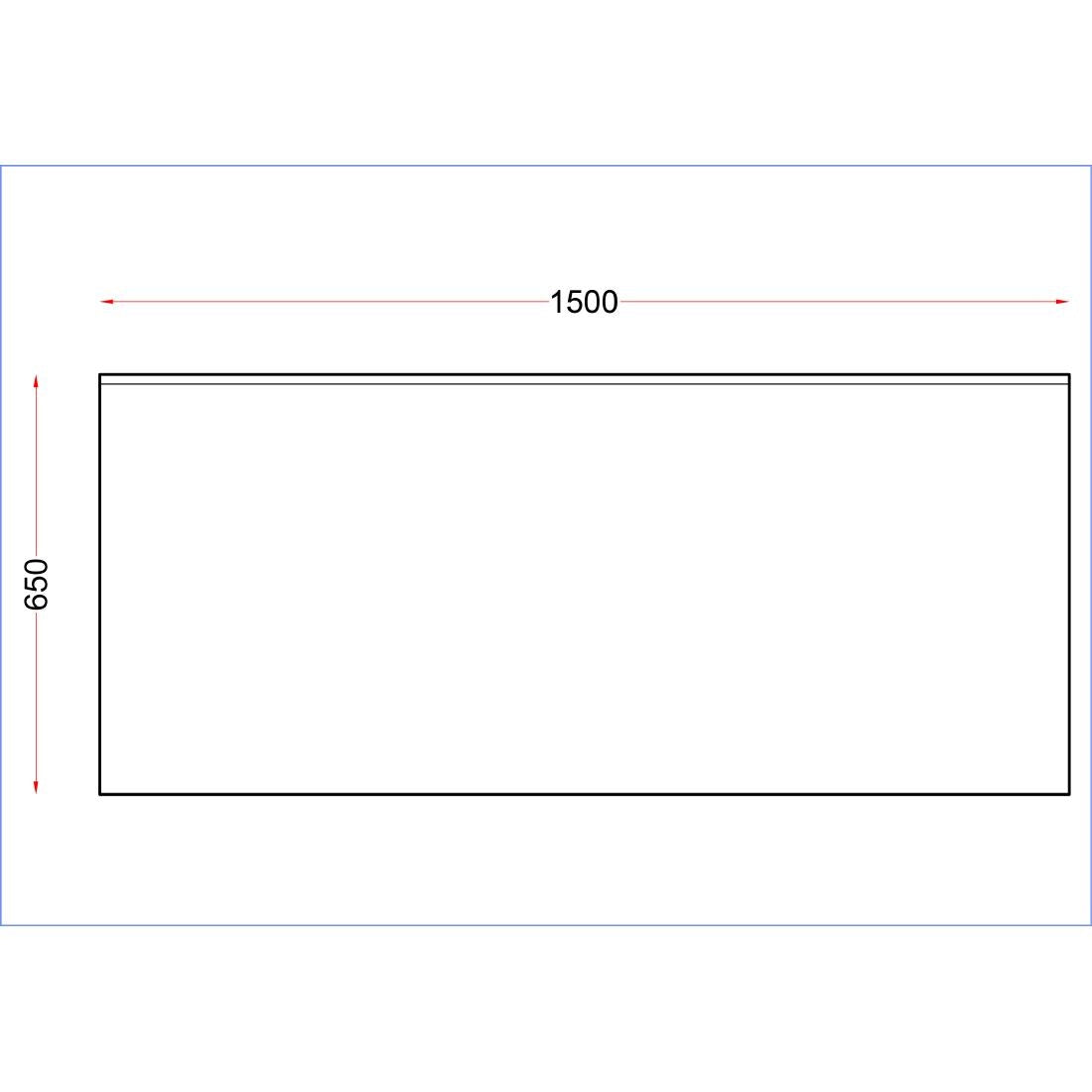 Vogue Stainless Steel Centre Table 1500mm