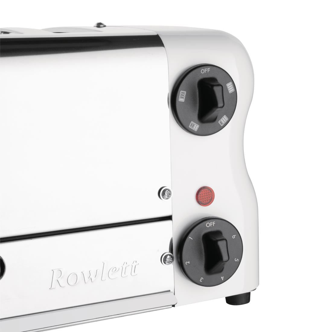 Rowlett Esprit 4 Slot Toaster White w/2x Additional Elements & Sandwich Cage