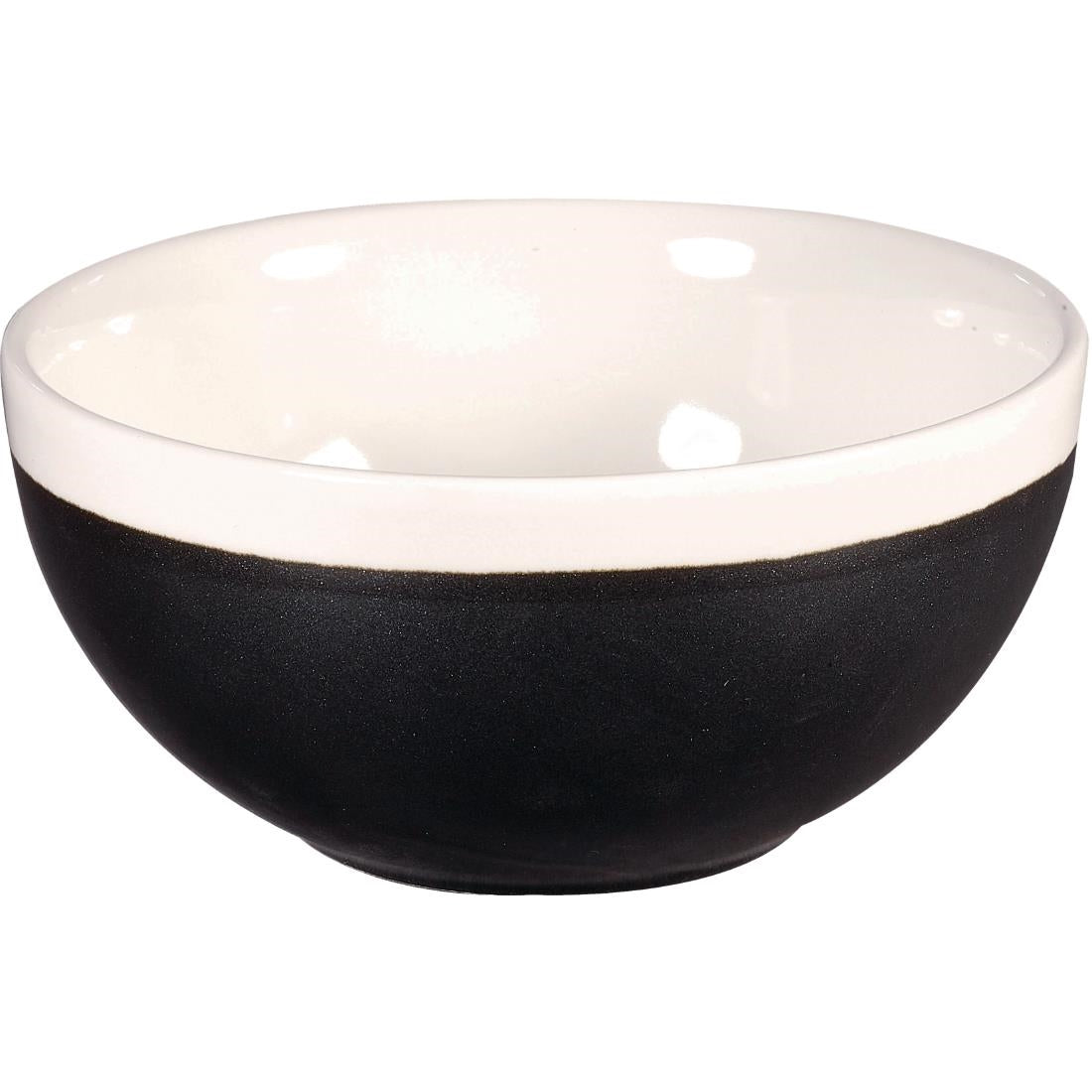 Churchill Monochrome Soup Bowls Onyx Black 455ml (12 Pack)