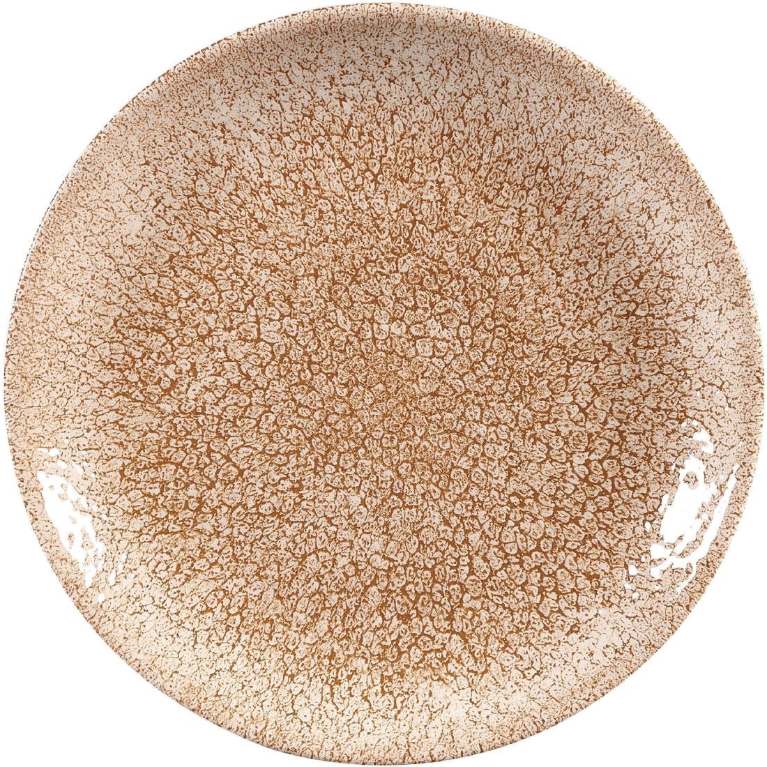 Churchill Studio Prints Raku Coupe Plates Garnet Orange 165mm (12 Pack)