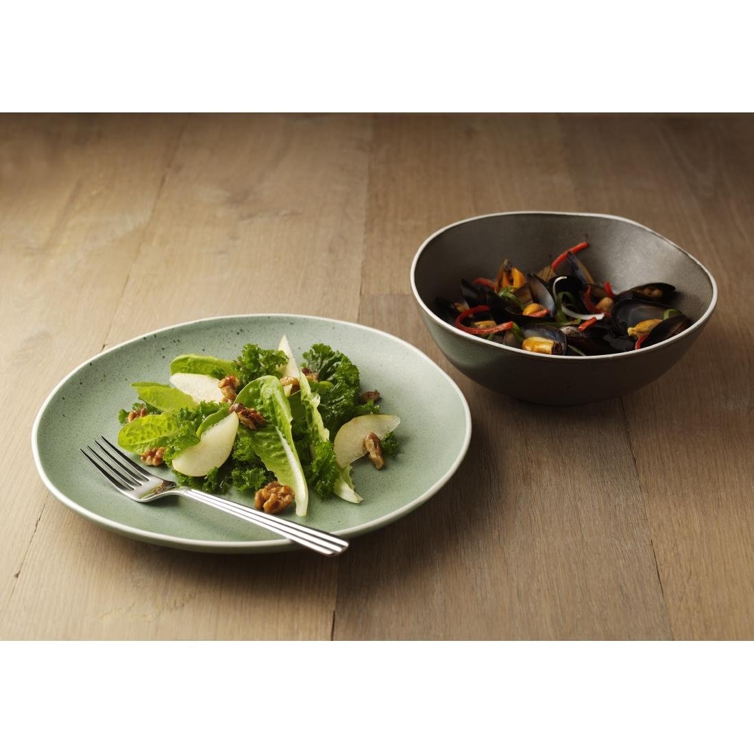 Olympia Chia Plates Green 270mm (6 Pack)