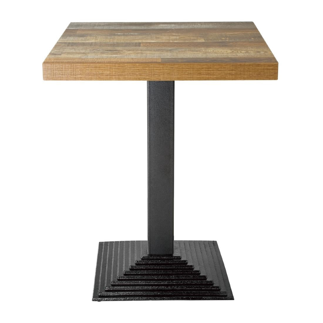 Bolero Pre-Drilled Square Table Top Urban Dark 700mm