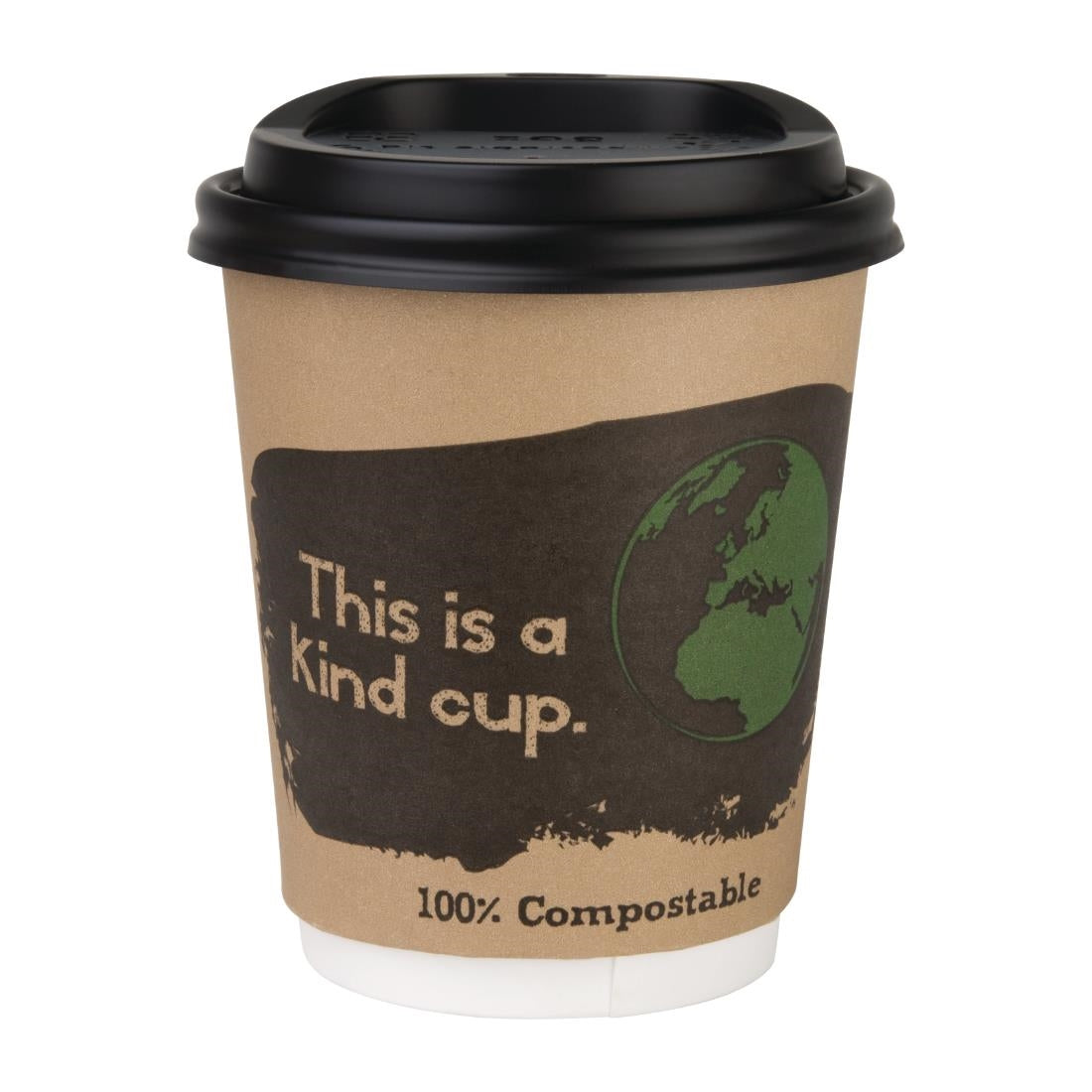 Fiesta Compostable Lids for 8oz Hot Cups (1000 Pack)