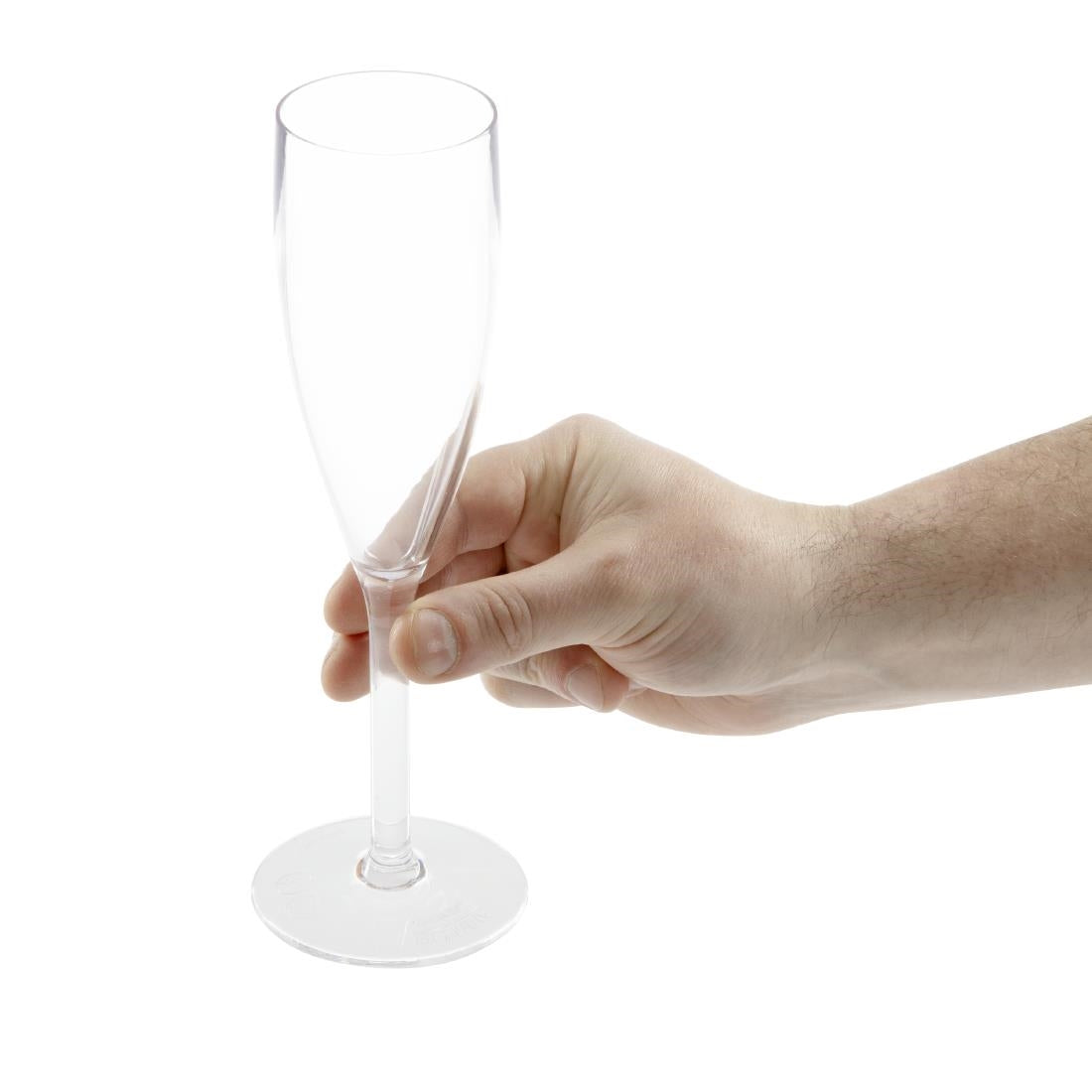 Olympia Kristallon Polycarbonate Champagne Flutes 200ml (12 Pack)