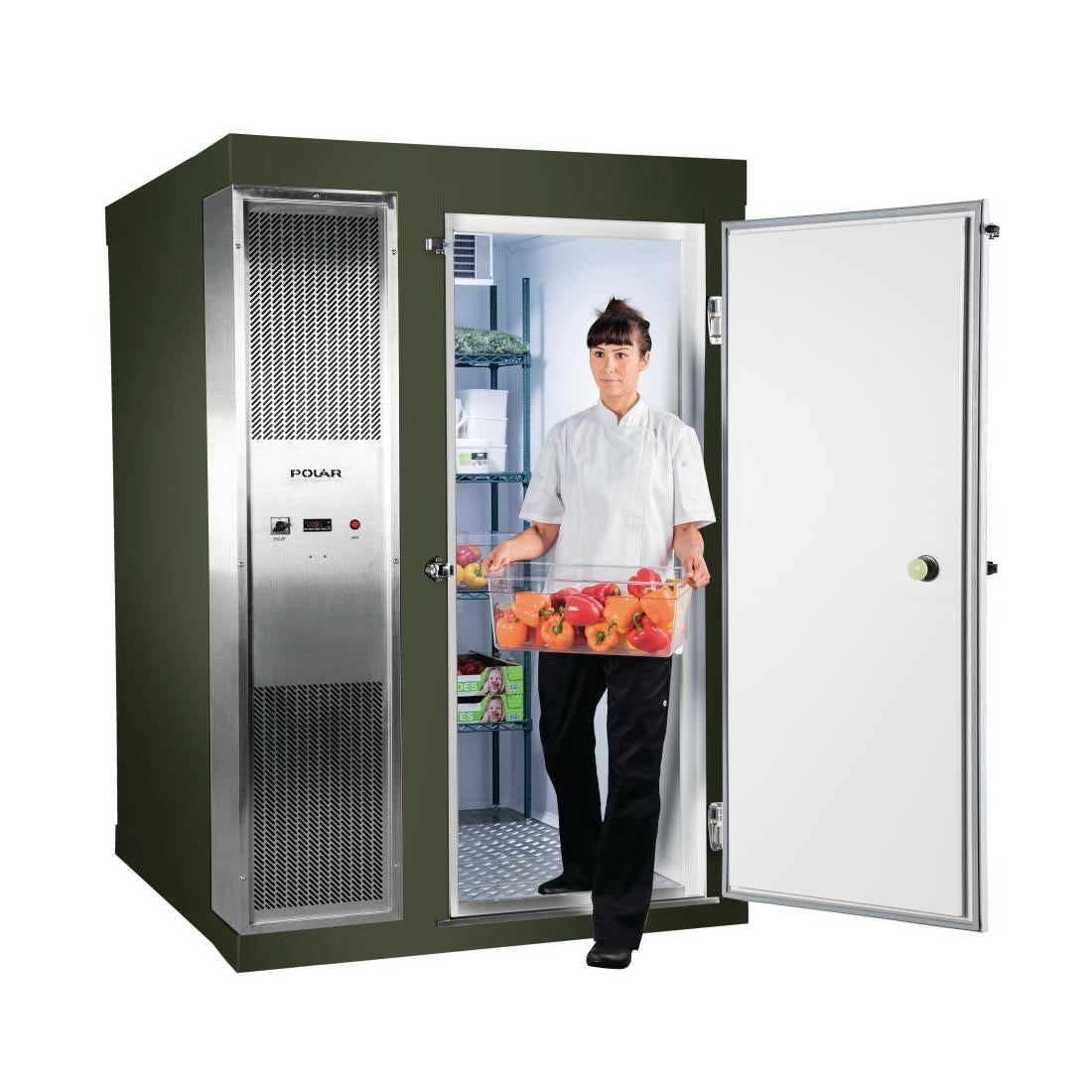 Polar U-Series 1.8 x 1.8m Integral Walk In Freezer Room Green