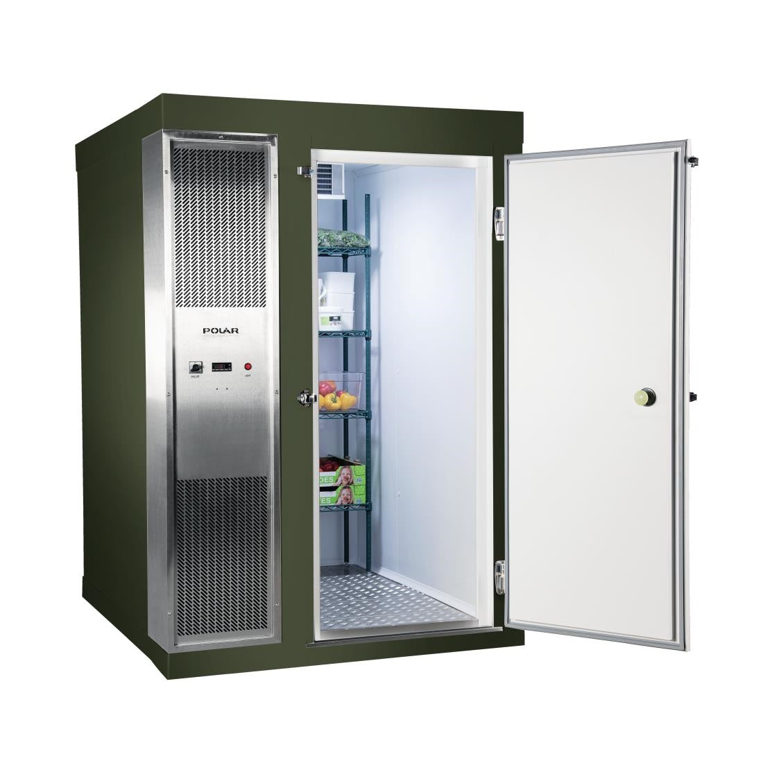 Polar U-Series 1.8 x 1.8m Integral Walk In Freezer Room Green