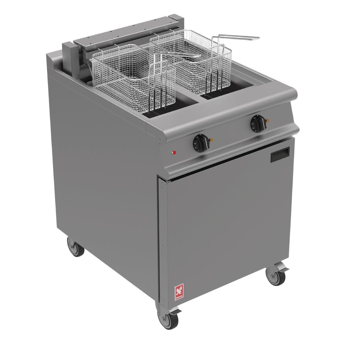 Falcon Dominator Twin Tank Free Standing Electric Fryer on Castors E3865
