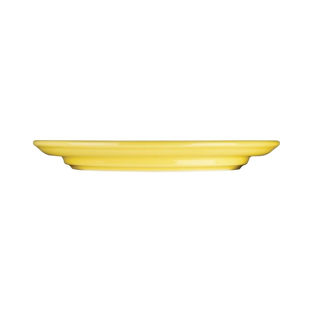 Olympia Heritage Raised Rim Plates Yellow 203mm (4 Pack)
