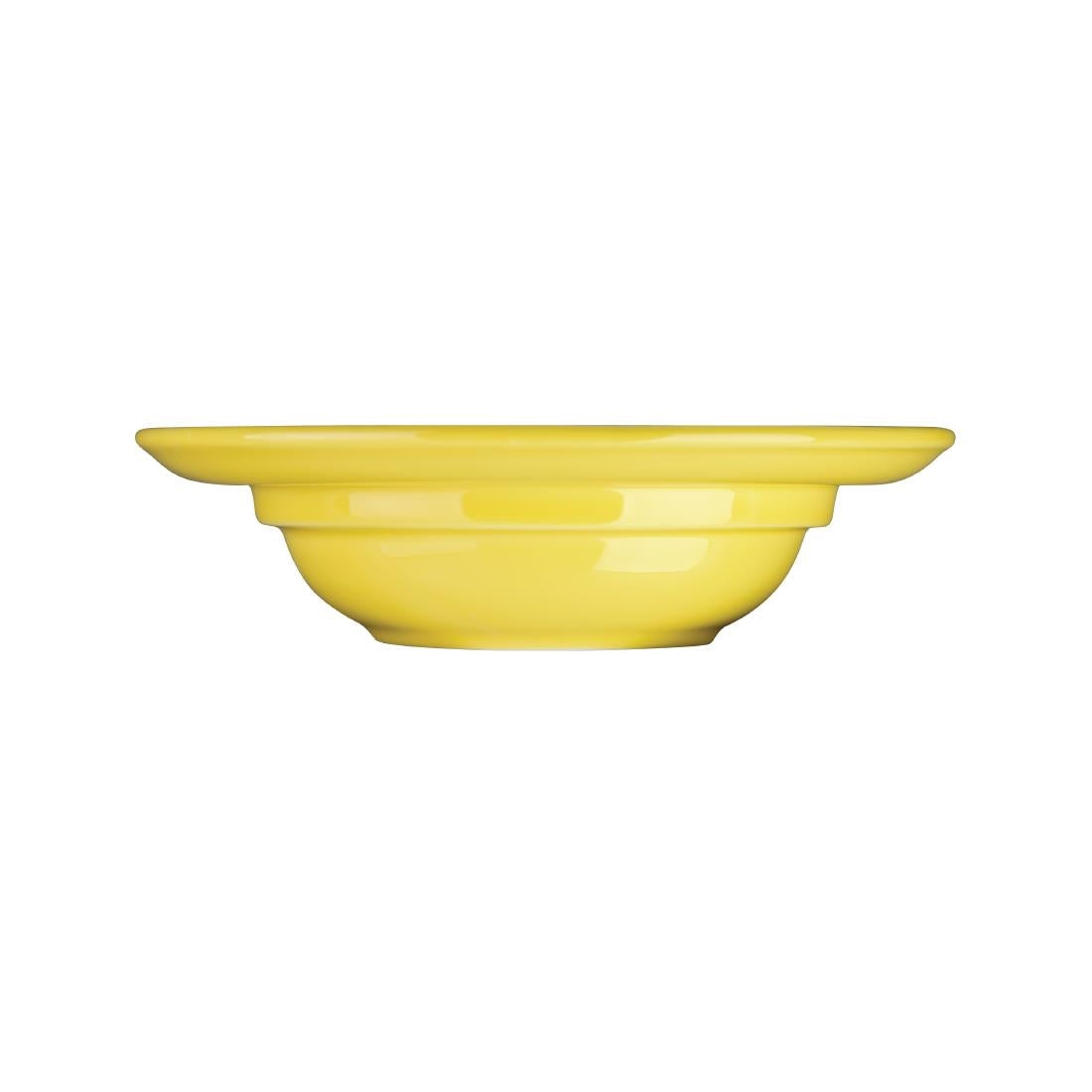 Olympia Heritage Raised Rim Bowls Yellow 205mm (4 Pack)