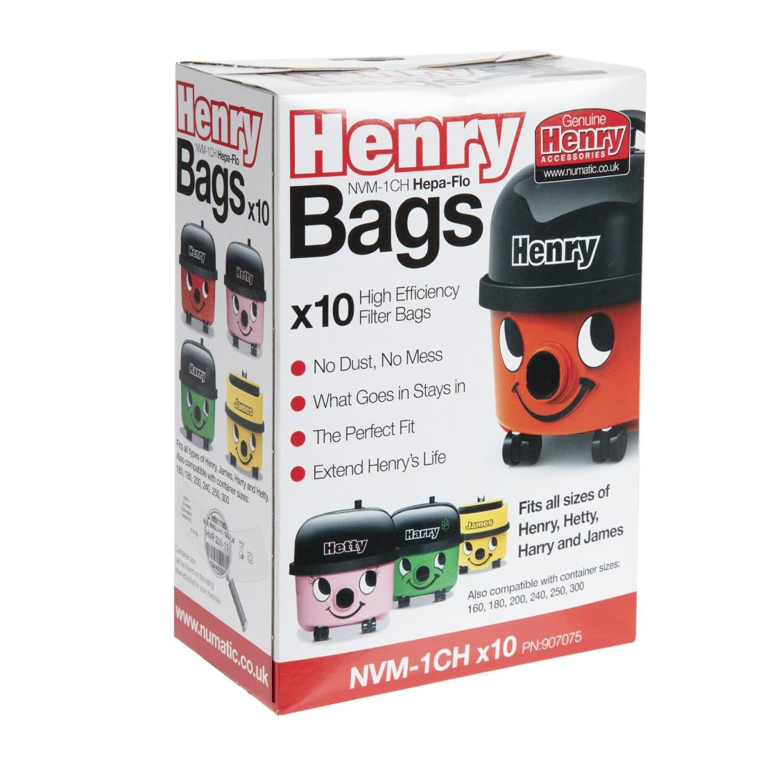 Numatic Henry Replacement Dust Bags (10 Pack)