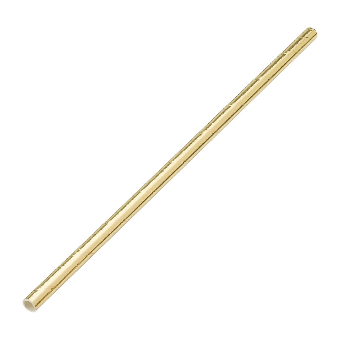 Utopia Biodegradable Paper Straws Gold (250 Pack)