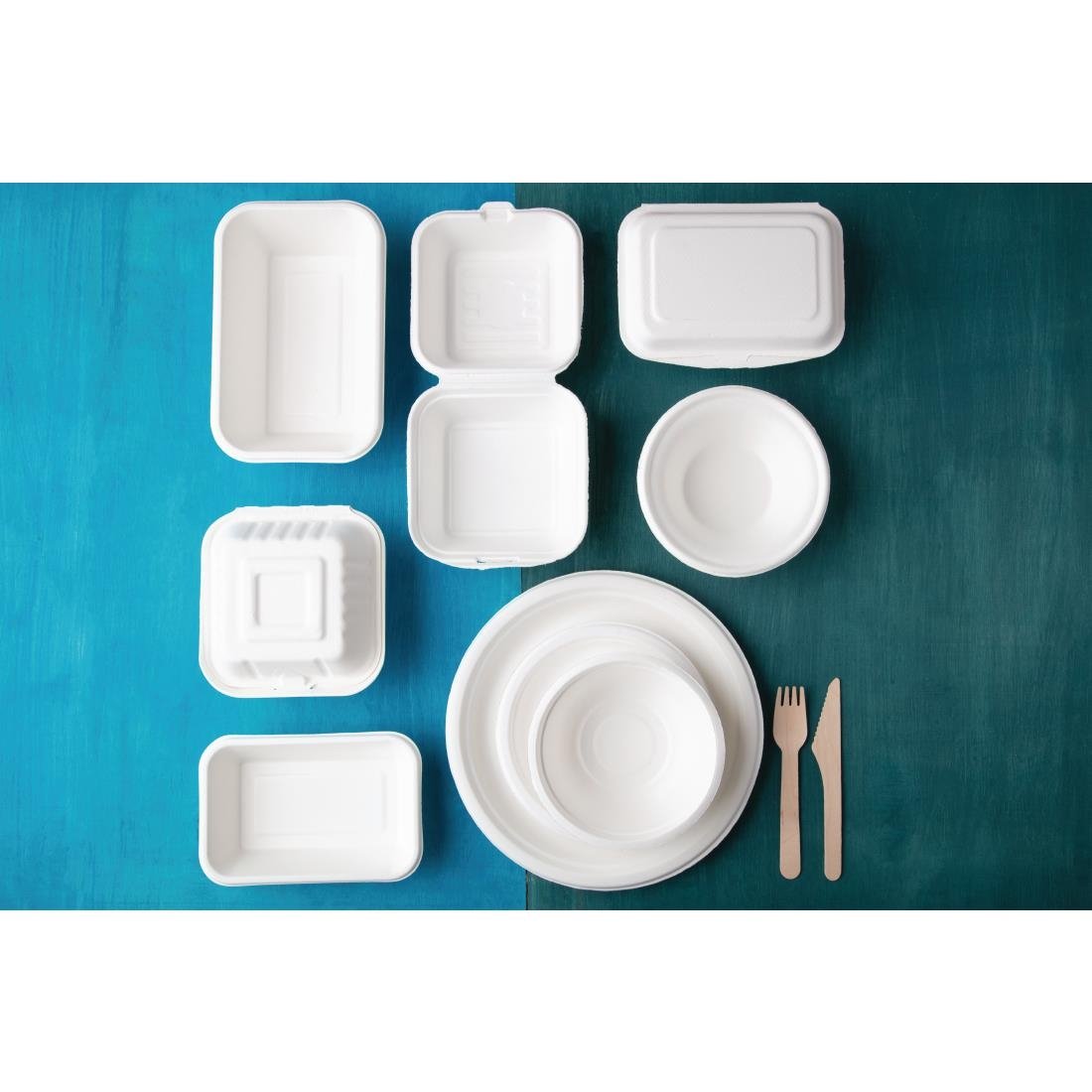 Fiesta Compostable Bagasse Plates Round 179mm (50 Pack)