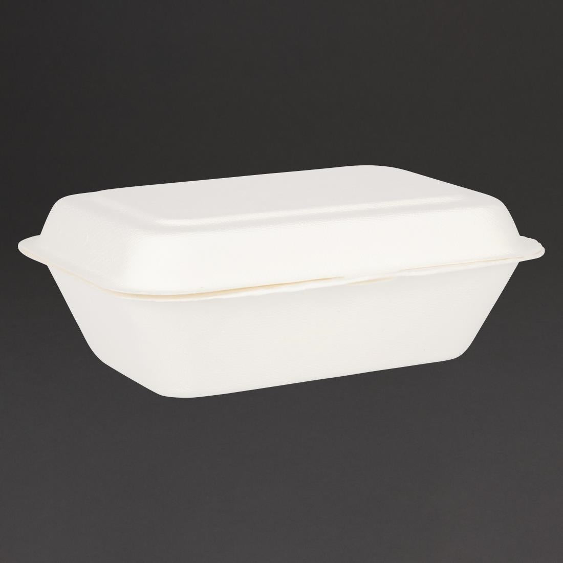 Fiesta Compostable Bagasse Hinged Food Containers 183mm (250 Pack)