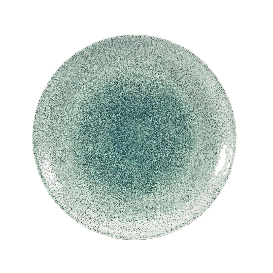 Churchill Studio Prints Raku Coupe Plates Jade Green 288mm (12 Pack)