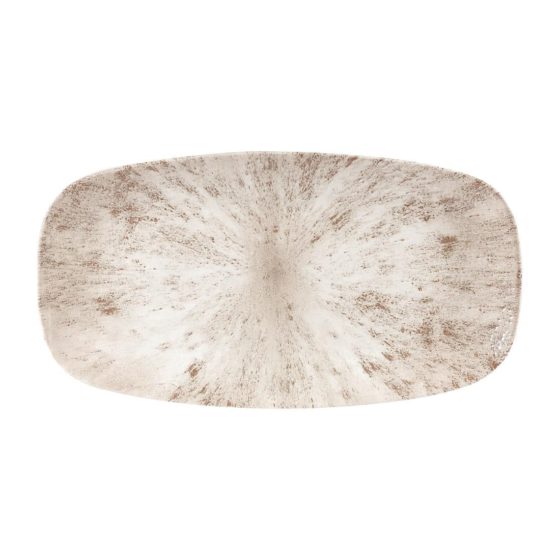 Churchill Studio Prints Stone Rectangular Plates Agate Grey 189 x 355mm (6 Pack)