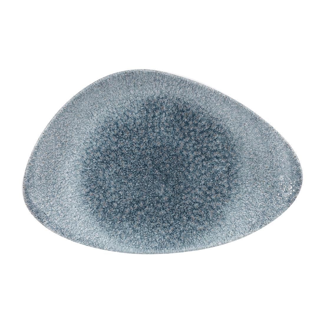 Churchill Studio Prints Raku Triangular Plates Topaz Blue 300mm (6 Pack)