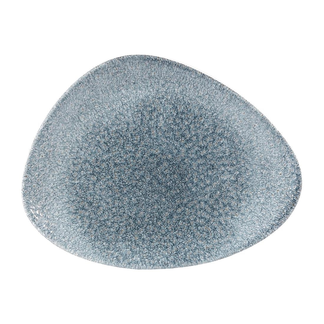 Churchill Studio Prints Raku Triangular Plates Topaz Blue 260mm (12 Pack)